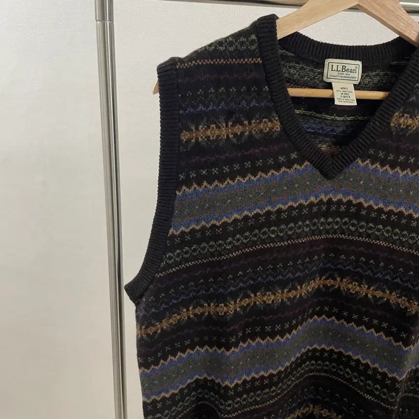 [BUNJANG] L.L.Bean Lambswool V-Neck Knit Vest / 빈티지 L.L.Bean 램스울 V넥 니트 조끼