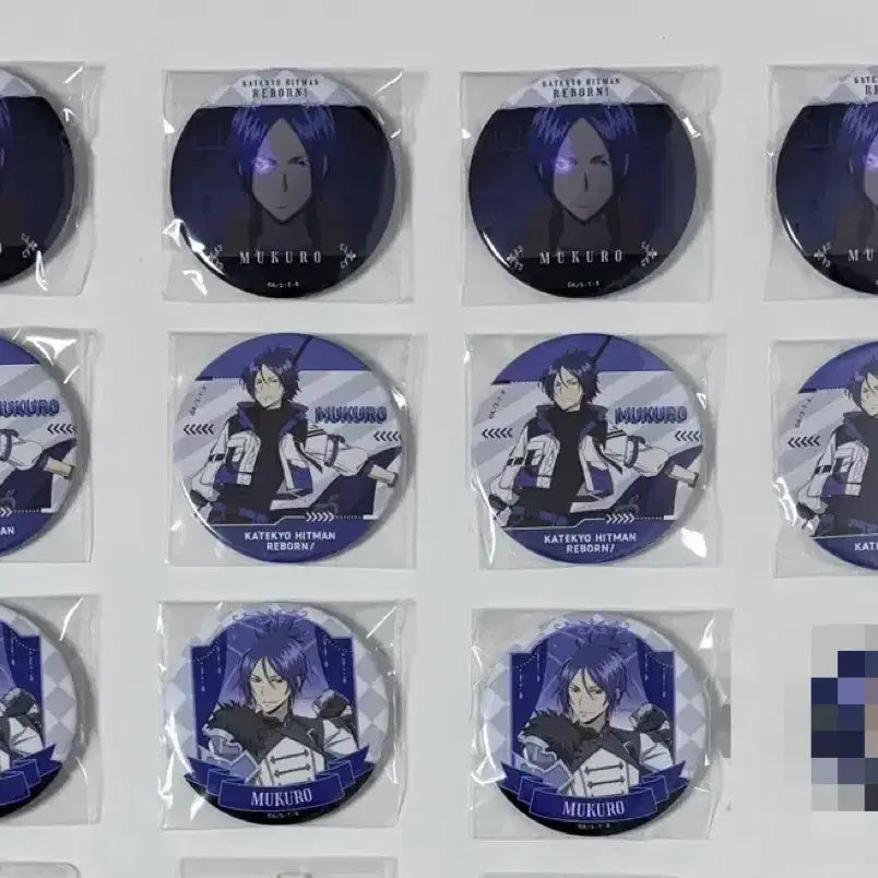 [BUNJANG] Katekyo Hitman Reborn Rokudo Mukuro Bundle Set Can Badge / 가히리 가정교사히트맨리본 로쿠도무쿠로 캔뱃지 일괄