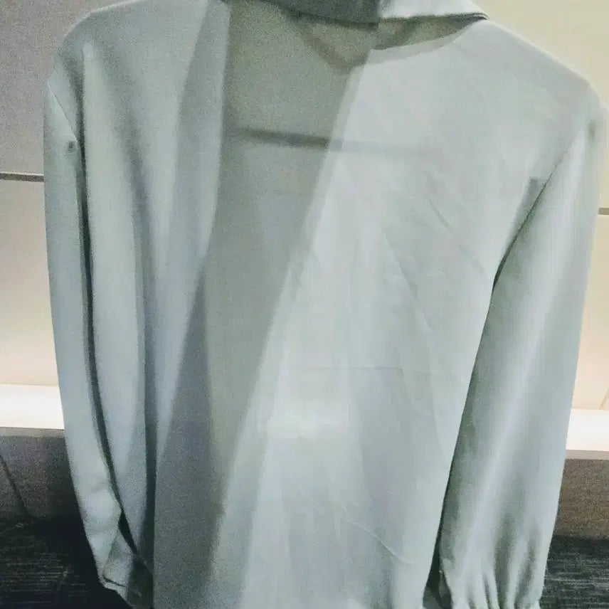 [BUNJANG] Mint Color Shirt Blouse / 민트 셔츠 블라우스