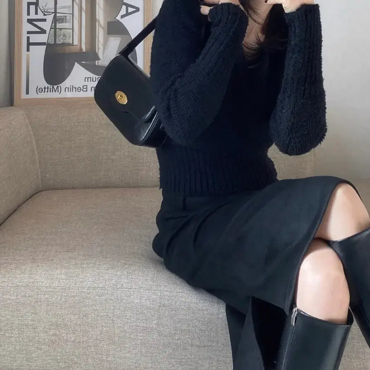 [BUNJANG] Riyu Square Crossbag / 리유  스퀘어 크로스백 (투웨이 가능)