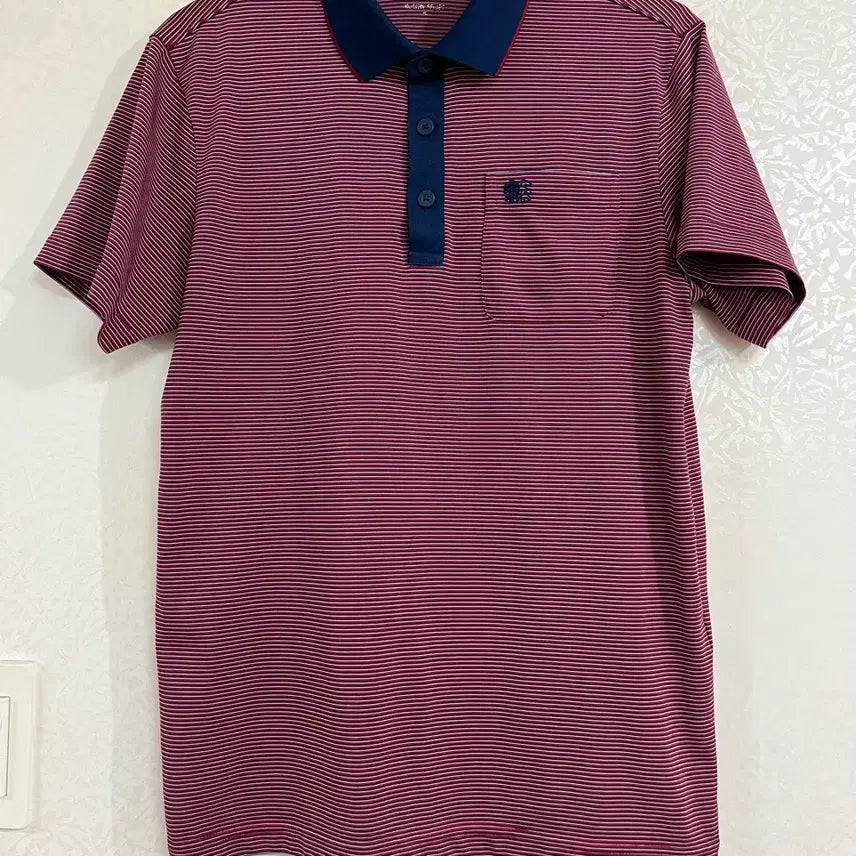 [BUNJANG] Kolon Striped Polo Shirt / 상태좋음! 코오롱 스트라이프 카라티셔츠