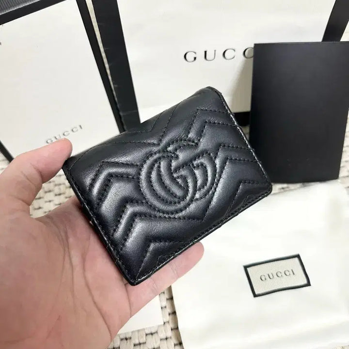 [BUNJANG] Gucci Marmont Matelasse Wallet Black / (정품)(풀구성)구찌 마몬트 마틀라세 반지갑 블랙