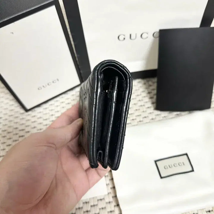 [BUNJANG] Gucci Marmont Matelasse Wallet Black / (정품)(풀구성)구찌 마몬트 마틀라세 반지갑 블랙