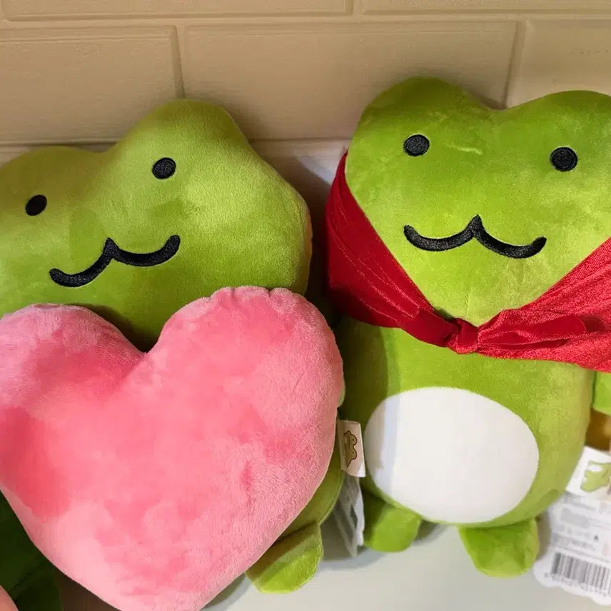 [BUNJANG] Bundle Set [Heart] [Scarf] Mid-size Plush Dolls (Approx. 28cm) / 동그리 깨꾹이 중형인형일괄/ 하트깨꾹이/스카프깨꾹이/키링아님!!