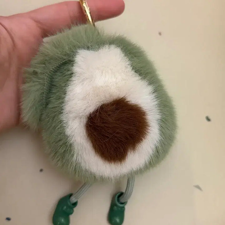[BUNJANG] Avocado Plush Keychain with Feet / 복실~복실 발 달린 아보카도인형키링