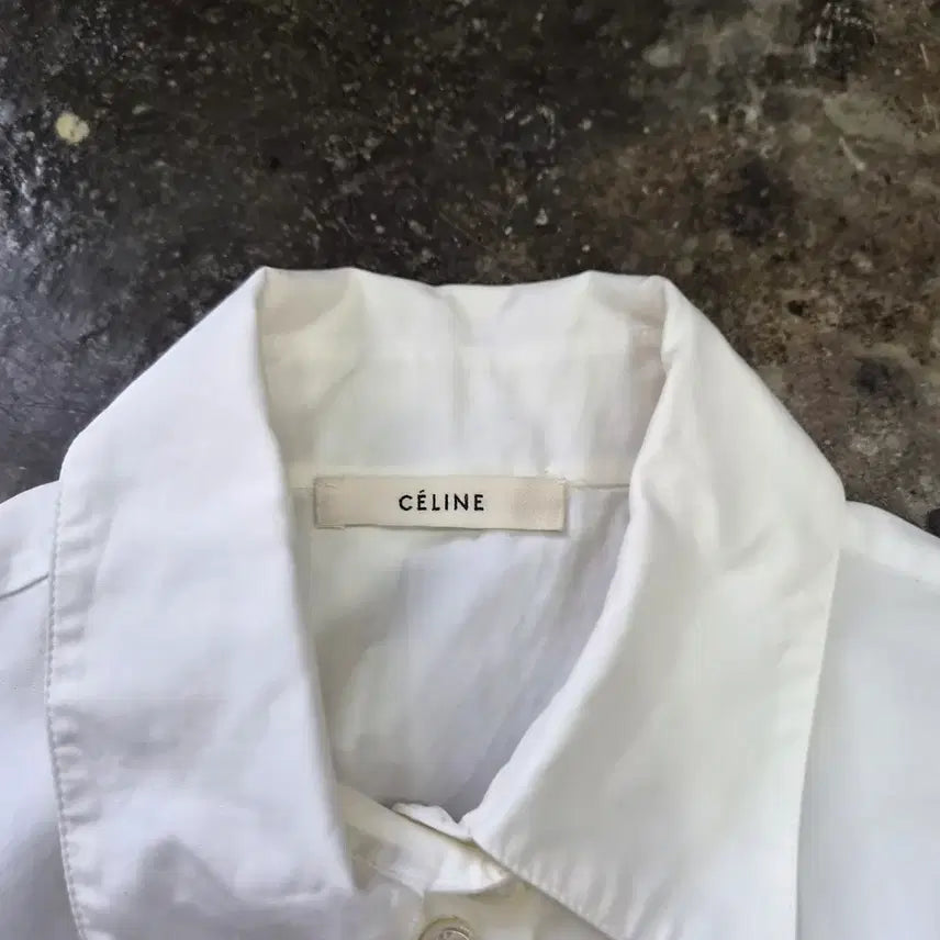 [BUNJANG] Celine White Belted Jacket / 36) 셀린느 화이트 벨티드 자켓