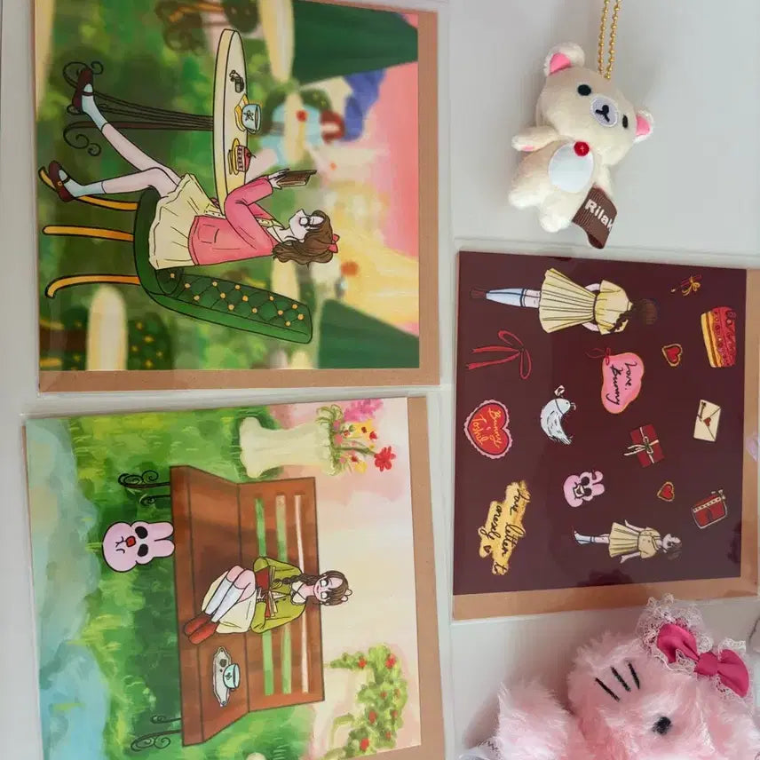 [BUNJANG] YuntoGG Rabbit Postcard Set / 윤토깽 엽서 3종세트