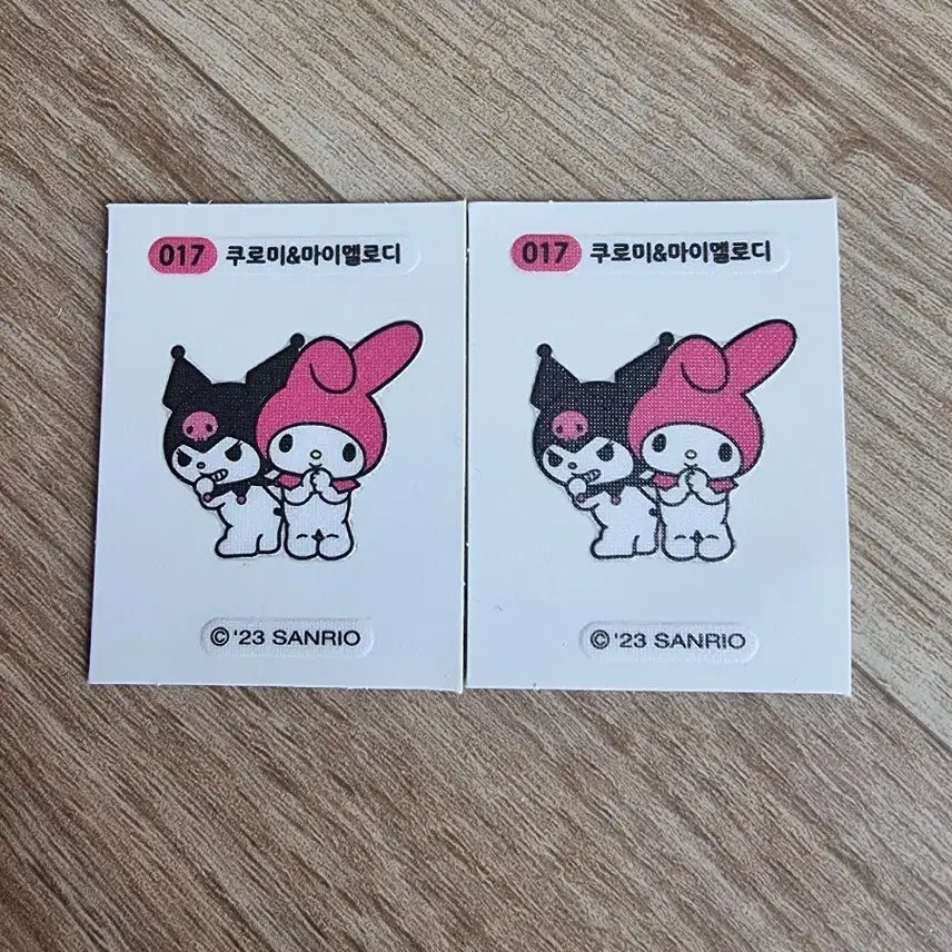 [BUNJANG] Sanrio Kuromi My Melody Stiker Set / 산리오 쿠로미 마이멜로디 띠부씰 개당 1500원