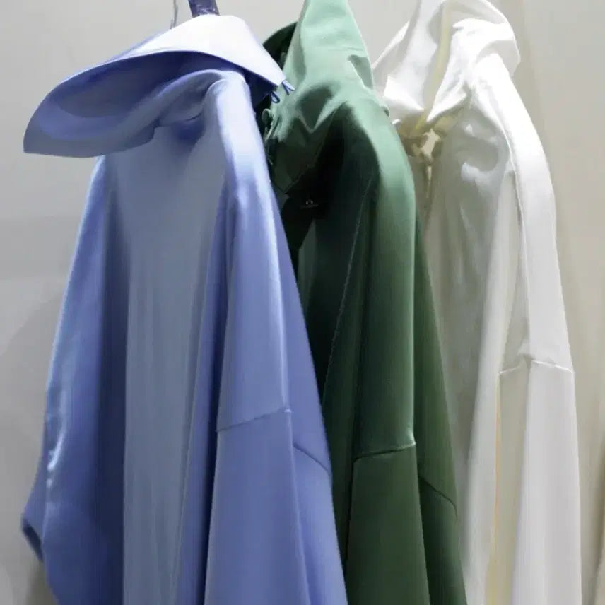 [BUNJANG] Neuadult Silky Blue 2-Way High Neck Blouse Shirt / neuadult 노이어덜트 실키 블루 2way 하이넥 블라우스 셔츠