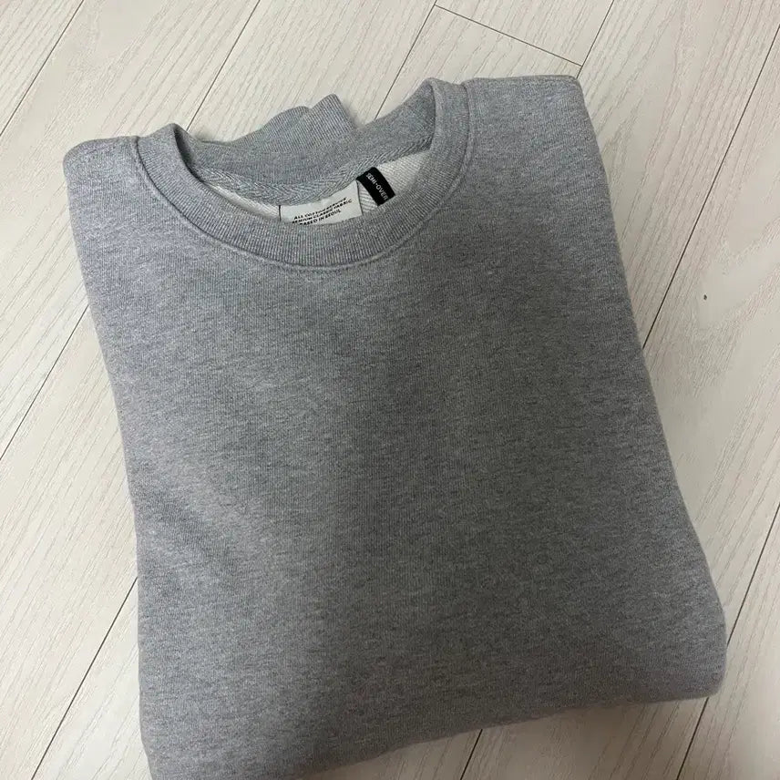 [BUNJANG] Soverment 950G Sweatshirt - Heathered Grey, Size S / 소버먼트 950G 맨투맨 멜란지 그레이 S