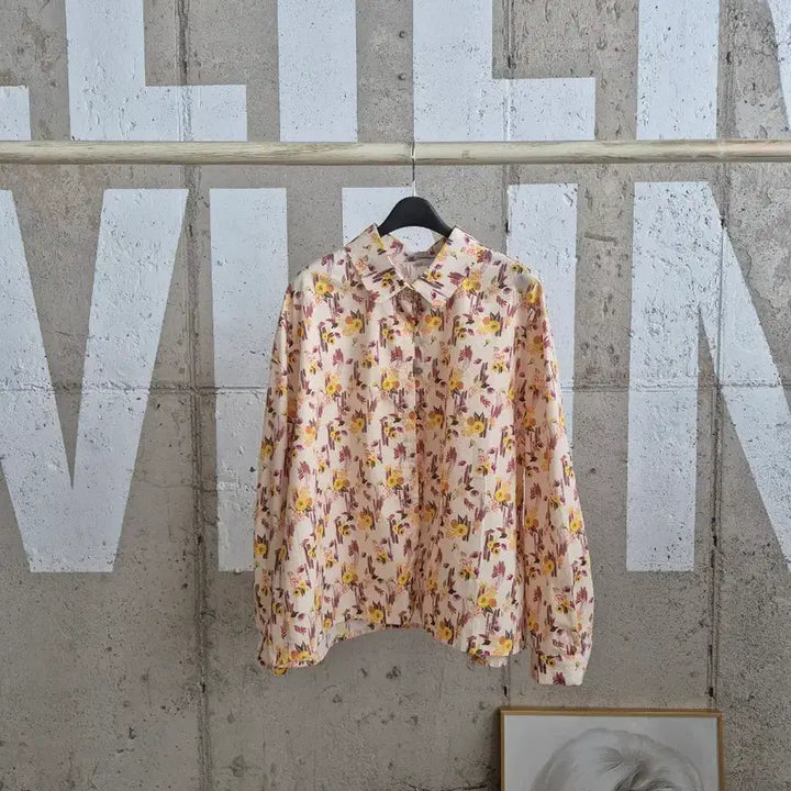 [BUNJANG] DESTIJL Floral Long Sleeve Blouse / DESTIJL 꽃무늬 긴팔블라우스