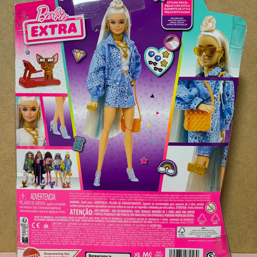 [BUNJANG] Barbie Extra Blue Doll / 엑스트라 블루 바비 인형
