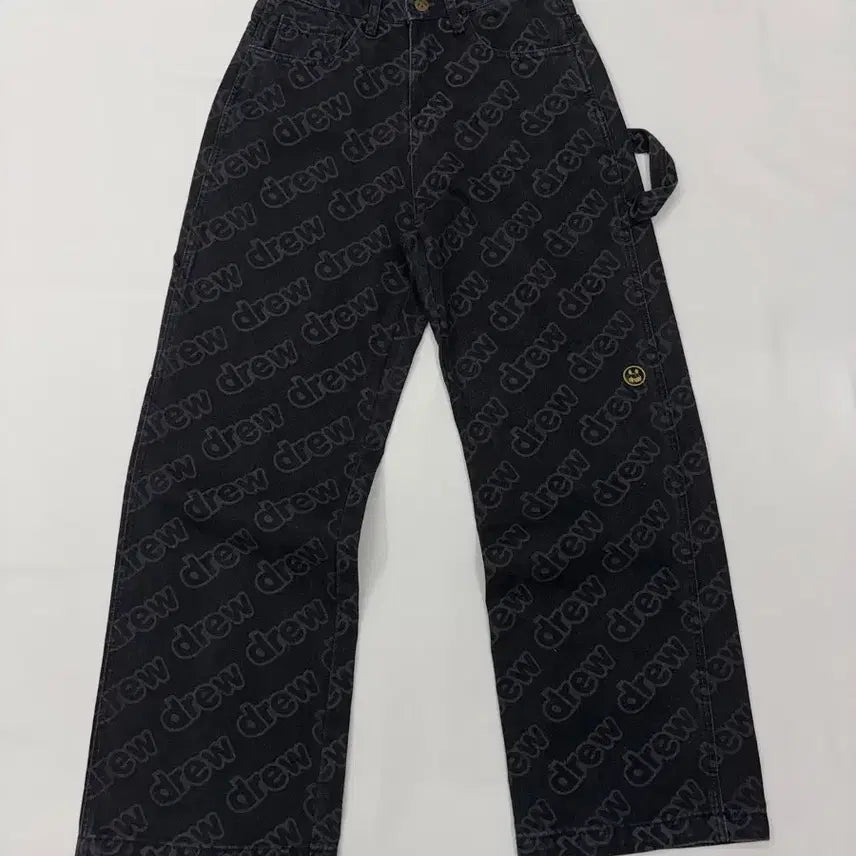 [BUNJANG] Drew House Allover Logo Carpenter Denim Pants / Drew House 드류하우스 올오버 로고 카펜터 데님 팬츠