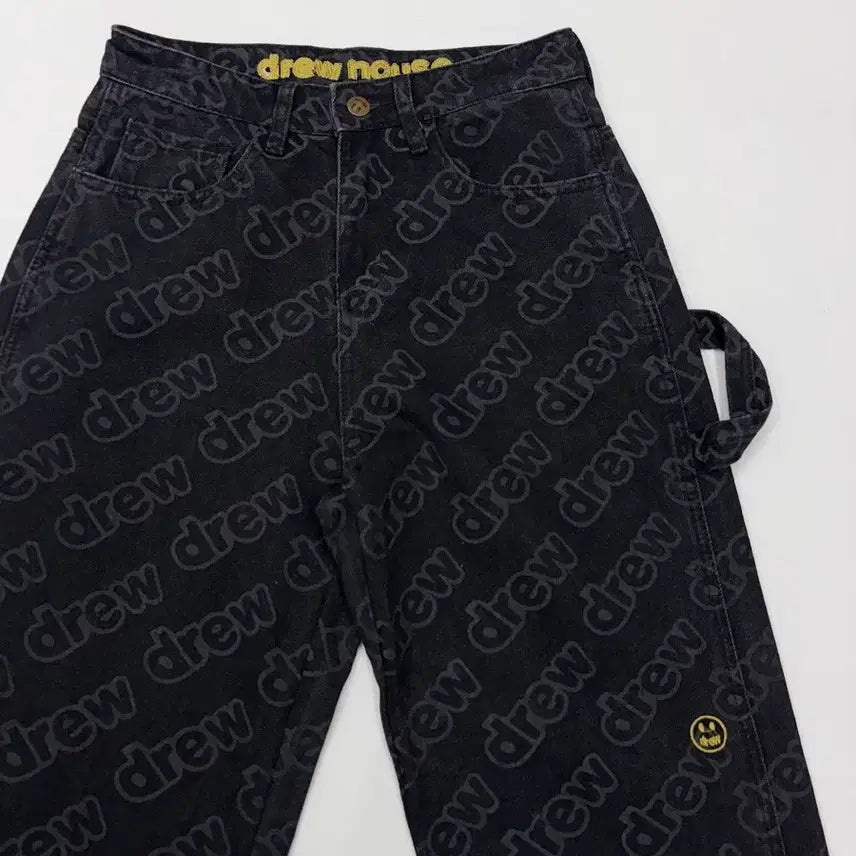 [BUNJANG] Drew House Allover Logo Carpenter Denim Pants / Drew House 드류하우스 올오버 로고 카펜터 데님 팬츠