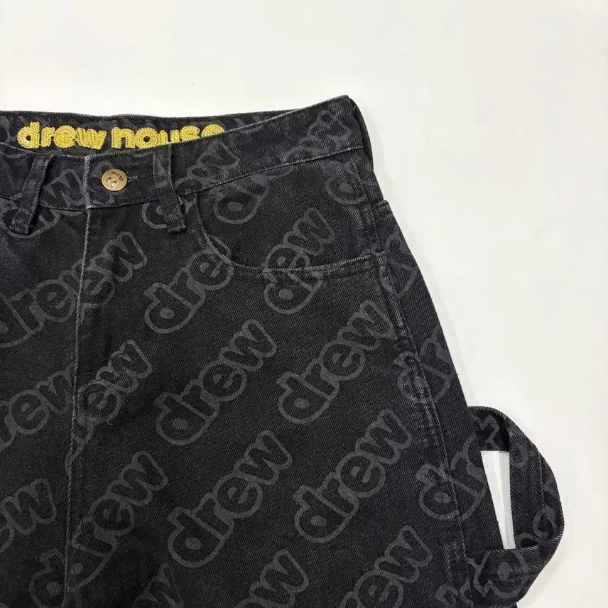 [BUNJANG] Drew House Allover Logo Carpenter Denim Pants / Drew House 드류하우스 올오버 로고 카펜터 데님 팬츠
