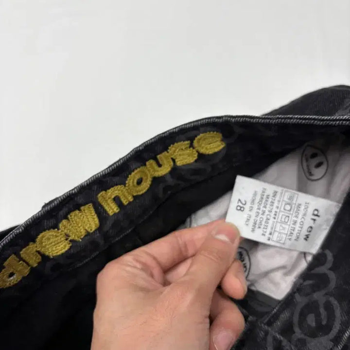 [BUNJANG] Drew House Allover Logo Carpenter Denim Pants / Drew House 드류하우스 올오버 로고 카펜터 데님 팬츠
