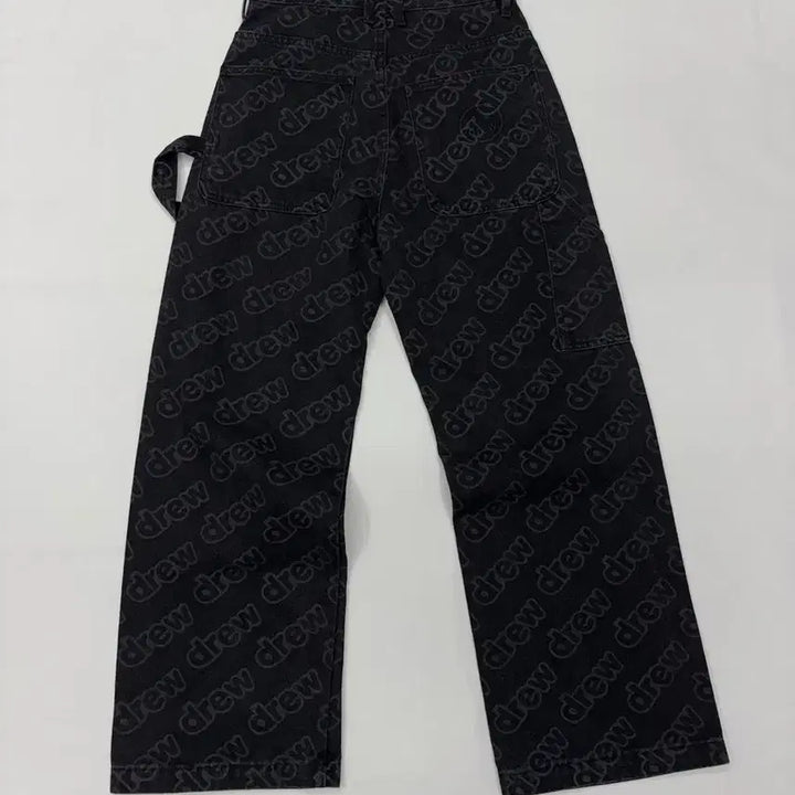 [BUNJANG] Drew House Allover Logo Carpenter Denim Pants / Drew House 드류하우스 올오버 로고 카펜터 데님 팬츠