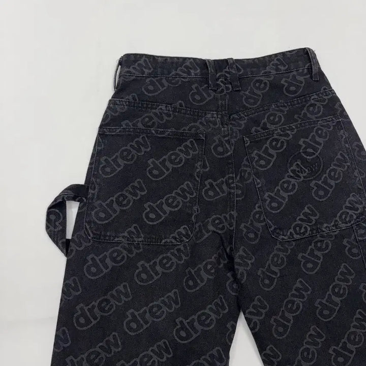 [BUNJANG] Drew House Allover Logo Carpenter Denim Pants / Drew House 드류하우스 올오버 로고 카펜터 데님 팬츠