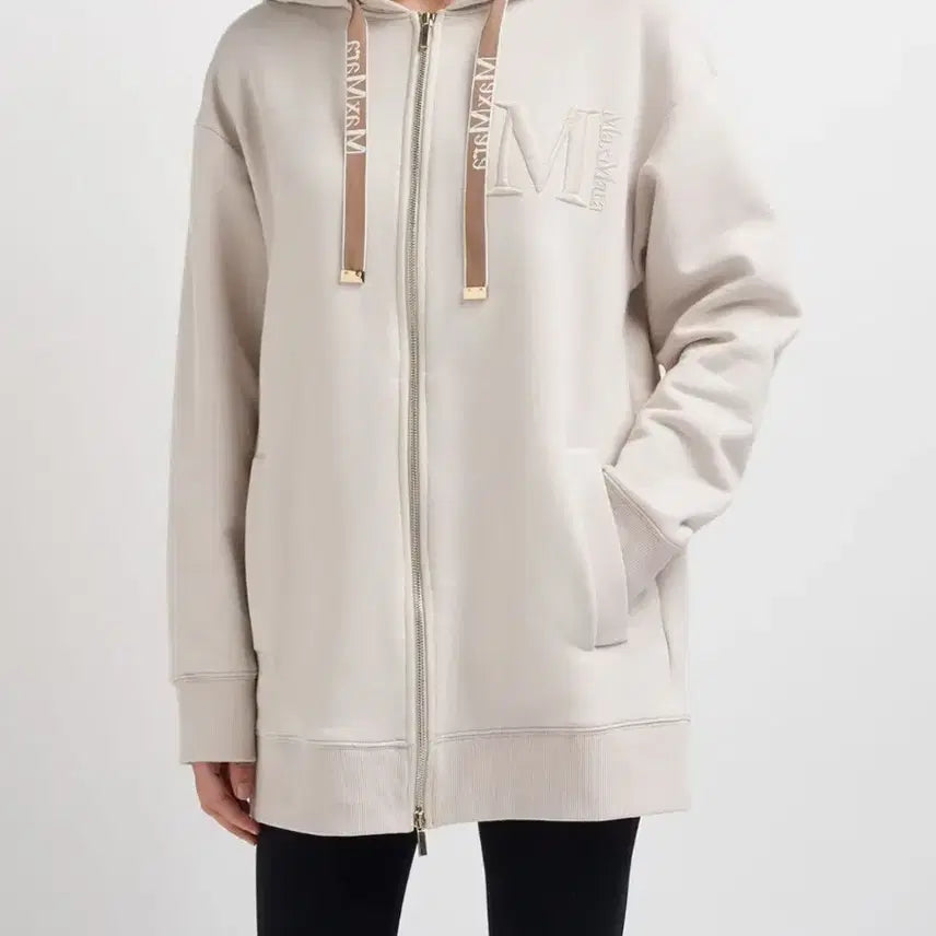 [BUNJANG] Max Mara NOSTOC Hooded Zip-Up Cream / 막스마라 NOSTOC 후드 집업 크림