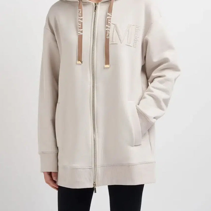 [BUNJANG] Max Mara NOSTOC Hooded Zip-Up Cream / 막스마라 NOSTOC 후드 집업 크림