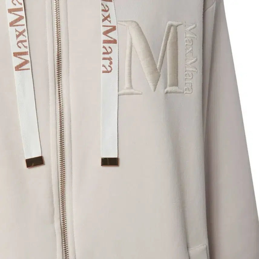 [BUNJANG] Max Mara NOSTOC Hooded Zip-Up Cream / 막스마라 NOSTOC 후드 집업 크림