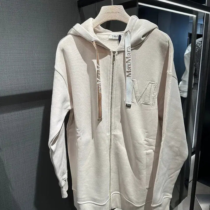 [BUNJANG] Max Mara NOSTOC Hooded Zip-Up Cream / 막스마라 NOSTOC 후드 집업 크림