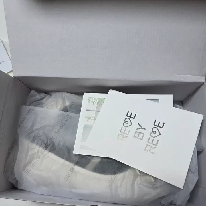 [BUNJANG] Reve by Reve Cozy Flat Ribbon Ivory 255mm / [쭈언니X레브바이레브] 코지 플랫 리본 아이보리 255mm