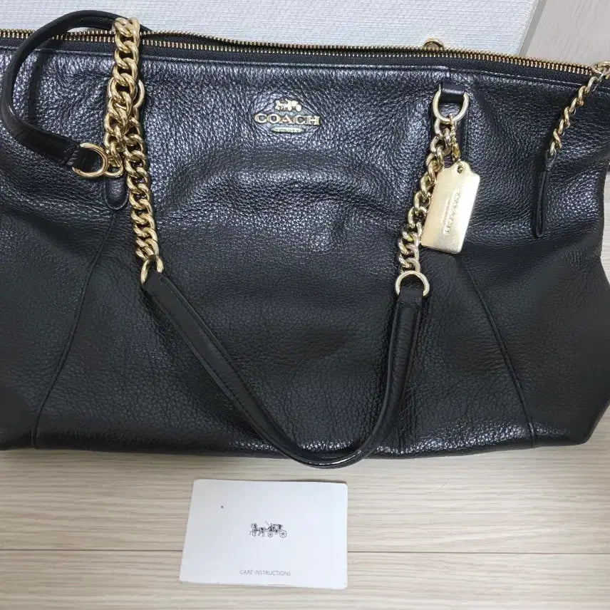 [BUNJANG] COACH Tote Bag Leather Handbag / 코치 COACH 토트백 정품 고급 가방미국/ 실사용 1달