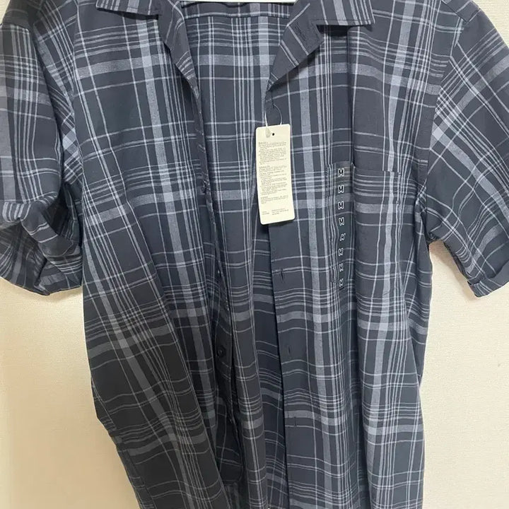 [BUNJANG] Uniqlo Cotton Linen Check Short Sleeve Shirt (M) / 유니클로 코튼 리넨 셔츠 체크(반팔) m
