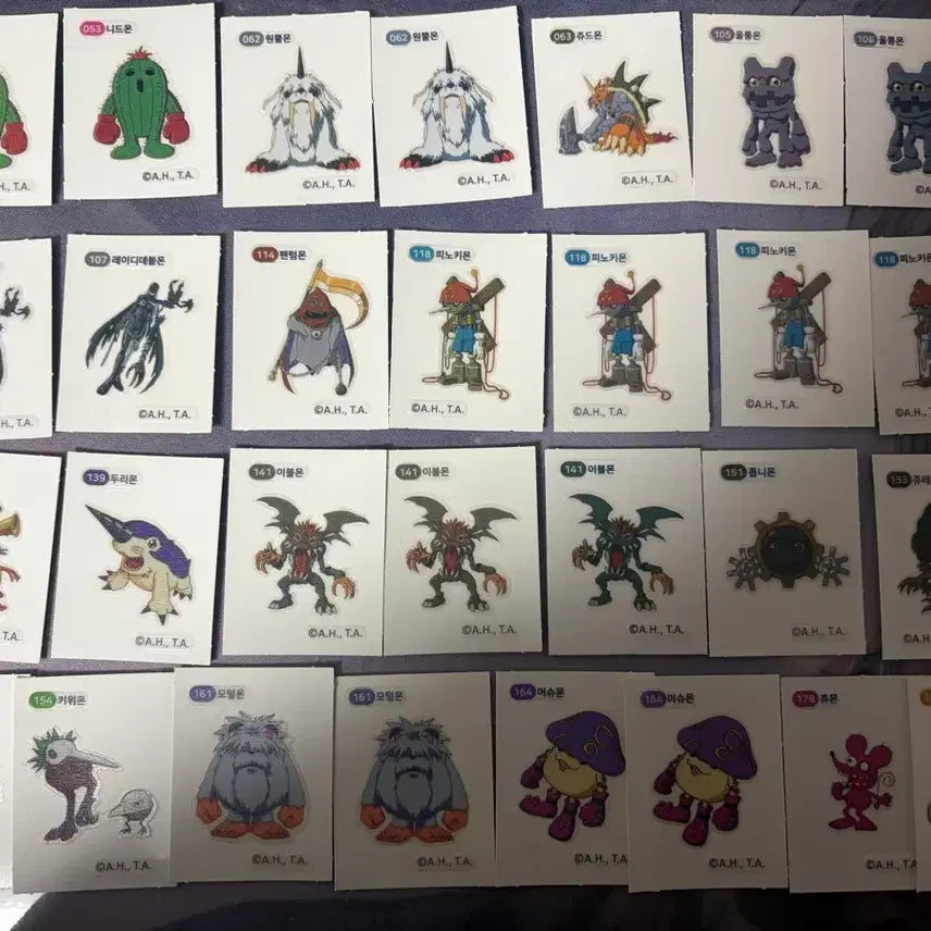 [BUNJANG] Digimon Sticker Individual Sale / 디지몬 띠부씰 개당 500원