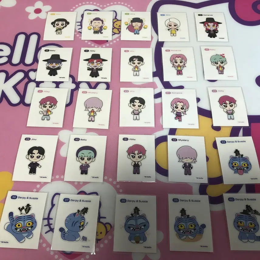 [BUNJANG] KDH Pop-up Sticker Set 25 Types / 케데헌 팝업 띠부씰 25종