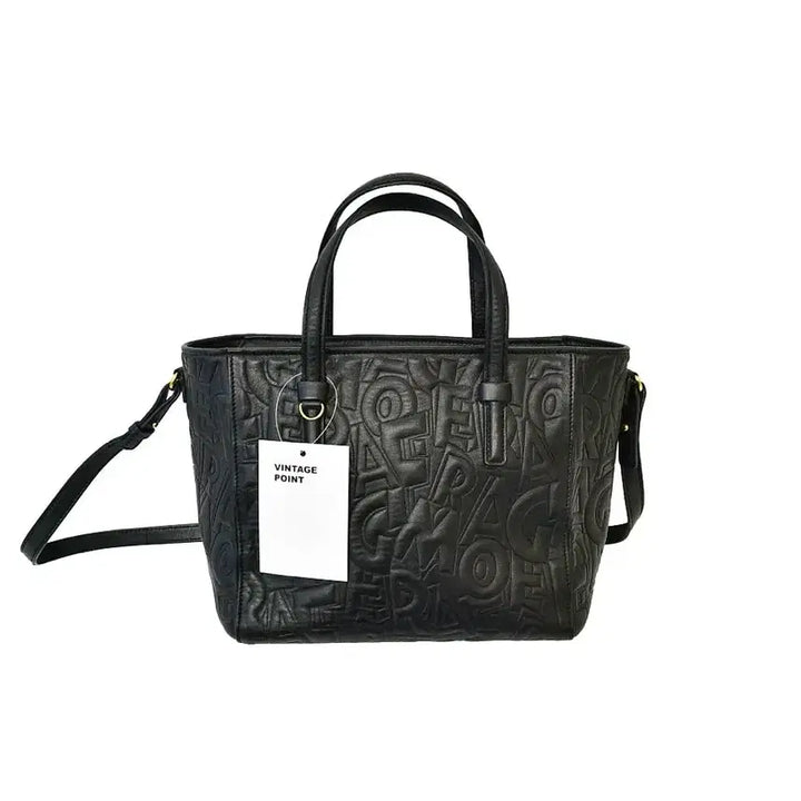 [BUNJANG] Ferragamo Embossed Two-Way Bag / 페라가모 보니 엠보스드 투웨이백(정품)