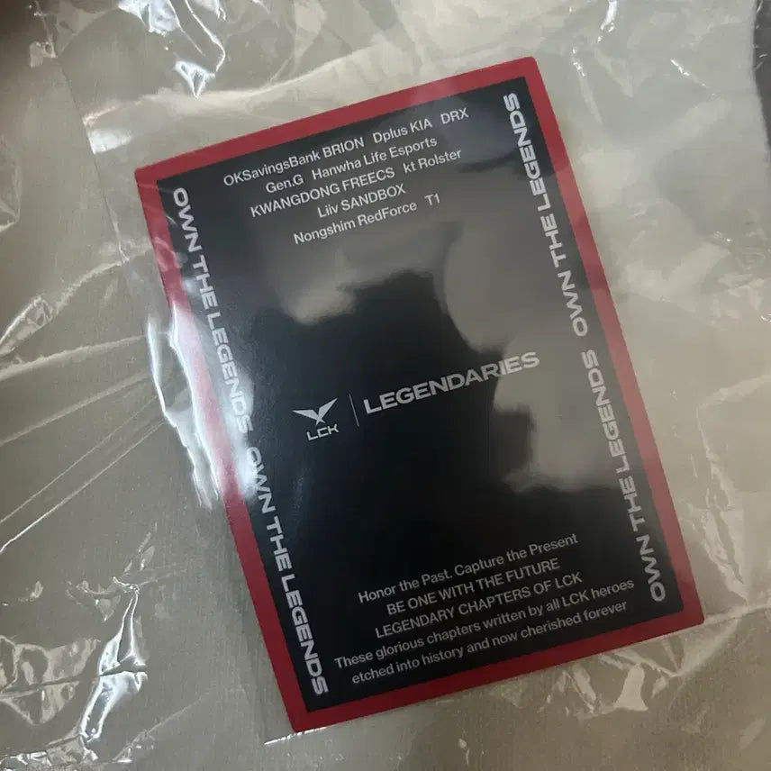 [BUNJANG] Legends Bdd Photocard / 레전더리스 비디디 포카