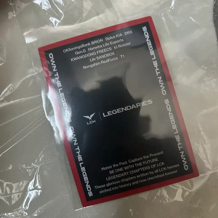 [BUNJANG] Legends Bdd Photocard / 레전더리스 비디디 포카