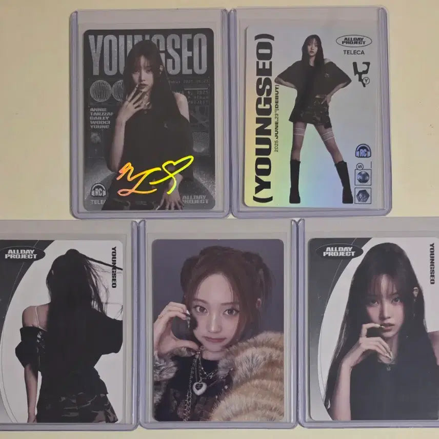 [BUNJANG] IVE Yeseo All Day Project Signature Rare Photocard Set / 영서 테레카 올데이프로젝트 시그니체 레어 등 전종 (5장) 올데프