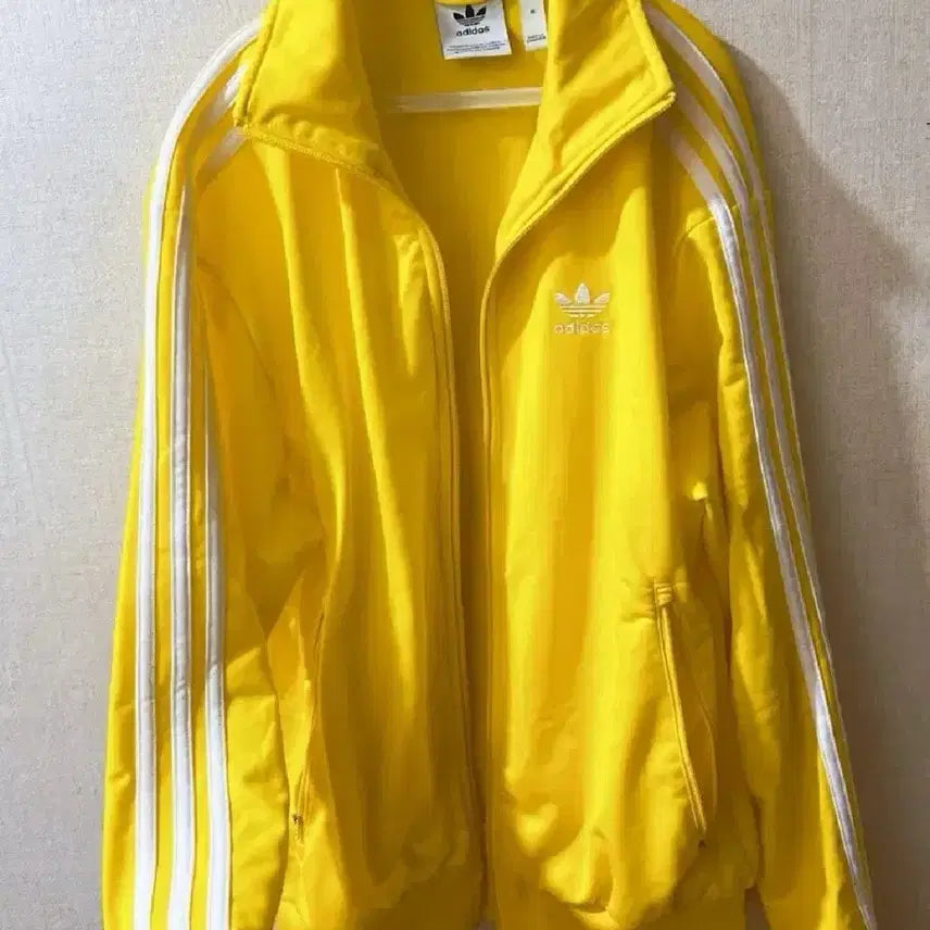 [BUNJANG] Adidas Yellow Firebird Track Top Jacket / 아디다스 노랑 옐로우 파이어버드 져지 M 트랙탑 자켓 집업 트레이닝