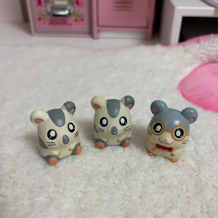 [BUNJANG] Hamtaro Finger Puppet Figures Bundle Set / 일괄) 고전 방가방가 햄토리 손가락 인형 피규어 얌얌이,안경