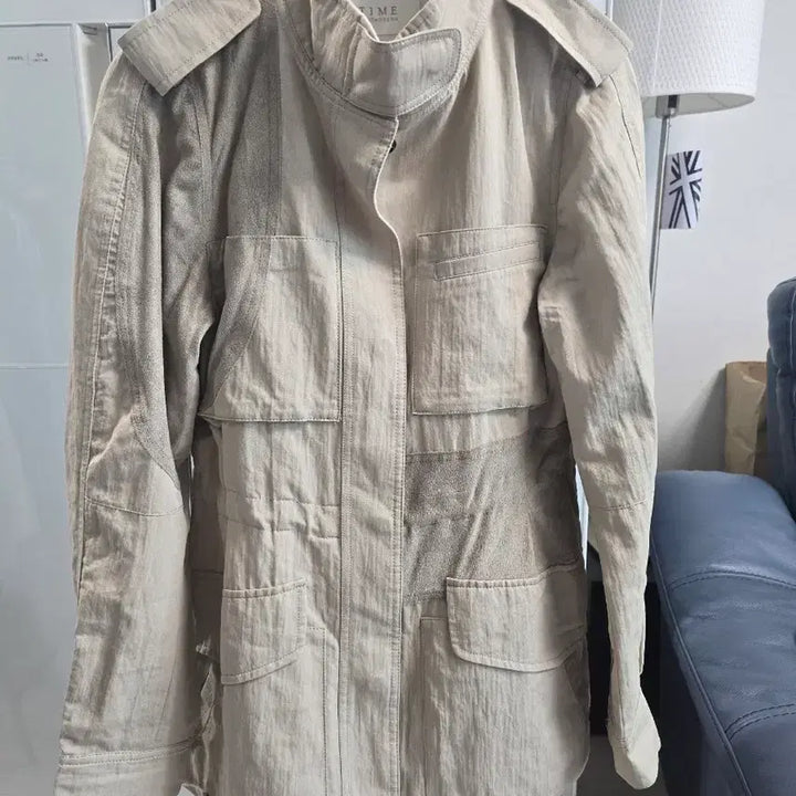 [SOLD OUT] TIME 타임 베이지 면 자켓