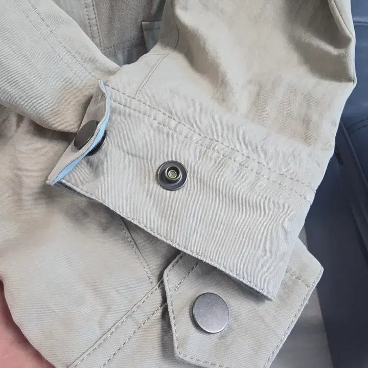 [SOLD OUT] TIME 타임 베이지 면 자켓
