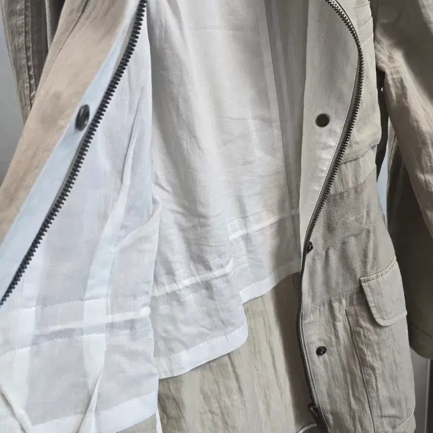 [SOLD OUT] TIME 타임 베이지 면 자켓