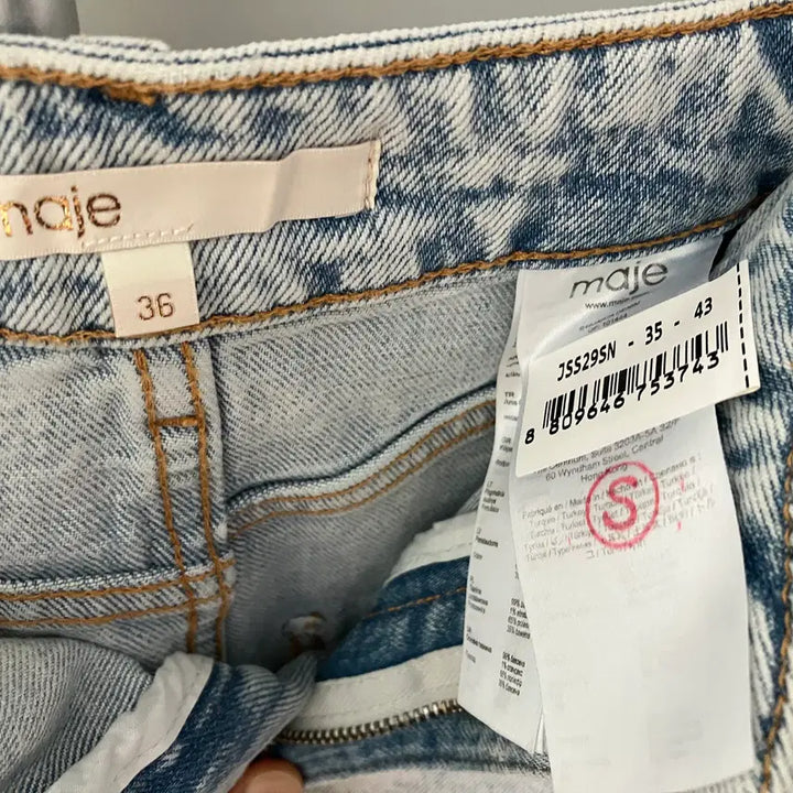 [BUNJANG] Maje Denim Skirt / maje 마쥬 연청 스커트