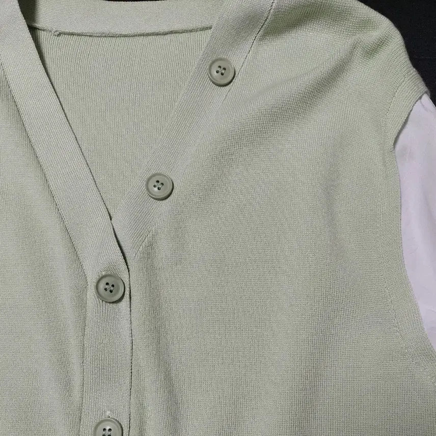 [BUNJANG] Stefanel Rayon Knit Cardigan Shirt / 스테파넬 미착용새옷 가디건 셔츠 니트 레이온