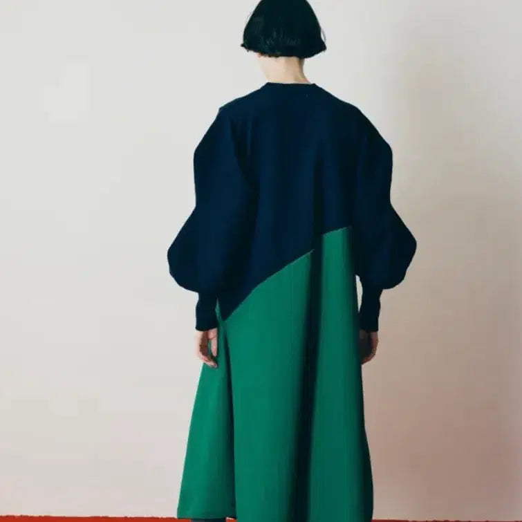 [BUNJANG] HeRIN.CYE Asymmetrical Knit Dress / HeRIN.CYE 헤린사이 비대칭 원피스(엔폴드,사카이스타일)