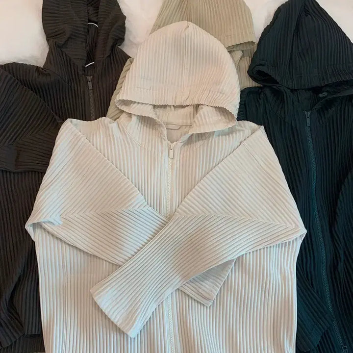 [SOLD OUT] 옴므플리세 후드집업 jl114 아이보리 2