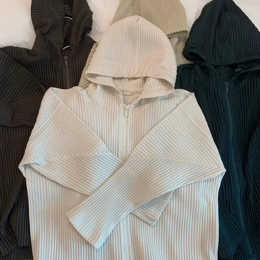 [SOLD OUT] 옴므플리세 후드집업 jl114 아이보리 2