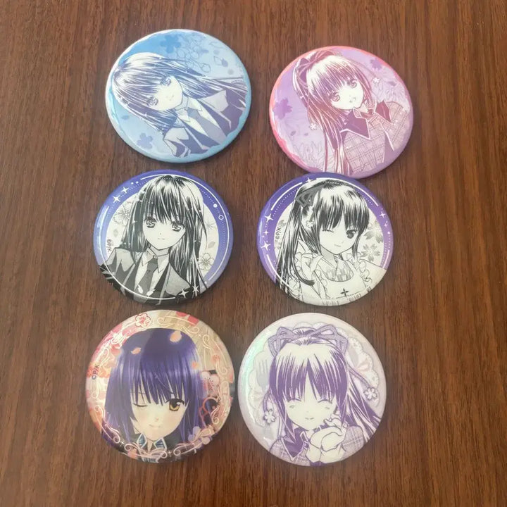 [BUNJANG] Character Chage! Shugo Chara! Siu &amp; Sia Pin Badges Bundle Set / 일괄) 캐캐체 캐릭캐릭체인지 슈고카라 시우 시아 핀뱃지 핀버튼