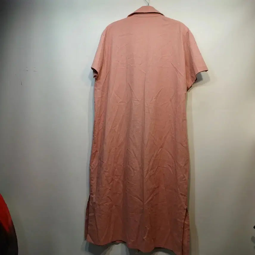 [BUNJANG] Pink Long Shirt Dress / 핑크색 롱 셔츠 원피스100~110사이즈여름  63332