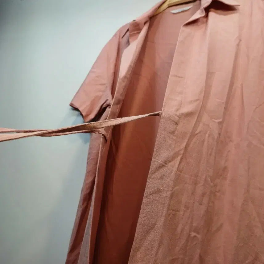[BUNJANG] Pink Long Shirt Dress / 핑크색 롱 셔츠 원피스100~110사이즈여름  63332