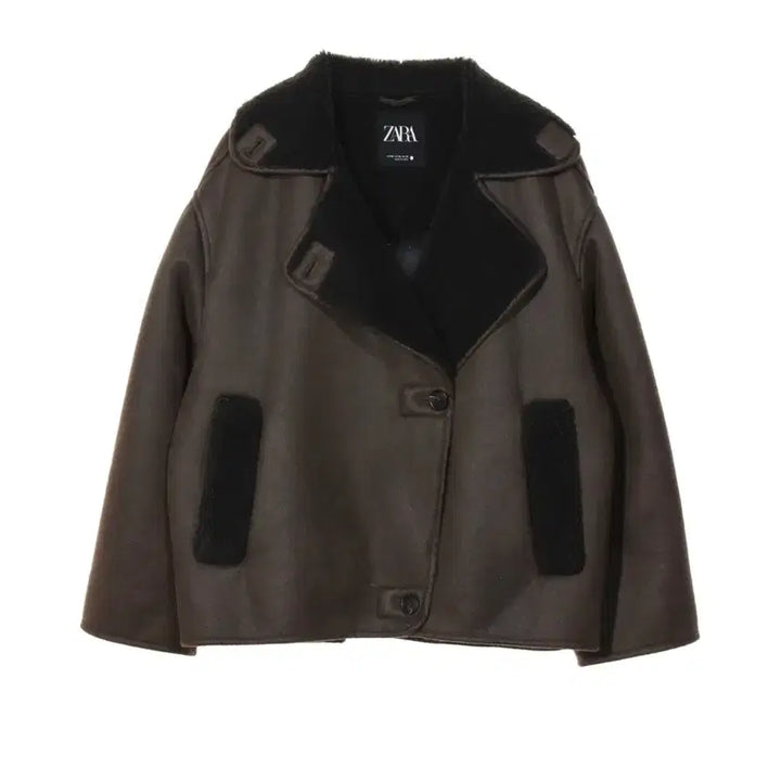 [BUNJANG] Zara Brown  Mustang Jacket / 자라 브라운 무스탕 자켓 (시착만 해본 새상품)