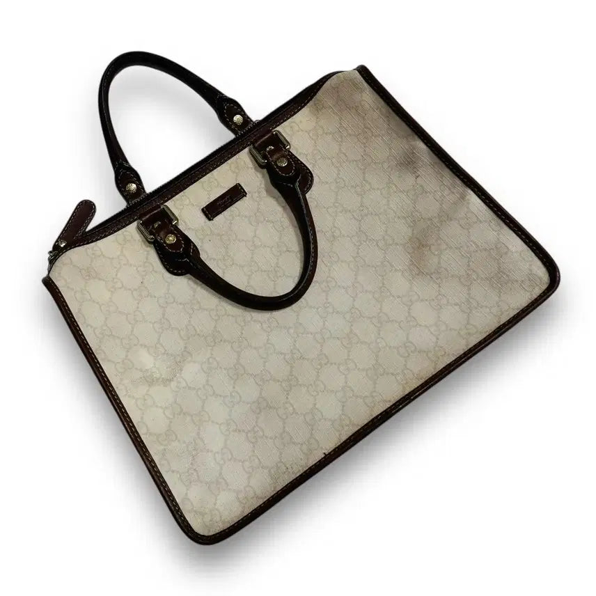 [BUNJANG] Gucci GG Monogram Boston PVC Handbag/Shoulder Bag / 구찌 GG 모노그램 보스턴 PVC 핸드백/숄더백
